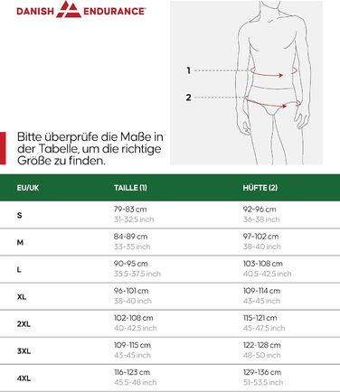 Слип чоловічий DANISH ENDURANCE 6 шт. з бамбука, чорний XXL | М'який, з еластичностью, без етикетки