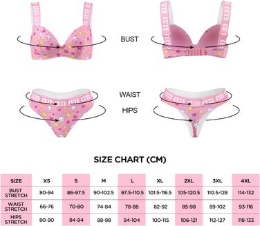 Піжамний комплект LittleForBig для жінок: топ-камізол та танга з бюстгальтером-бралеткою, спортивний стиль, рожевий, XL