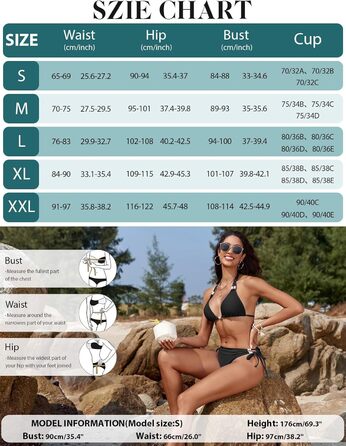 Сексуальний жіночий купальник-бікіні Triangel з шнурівкою, push-up, з перлами, чорний