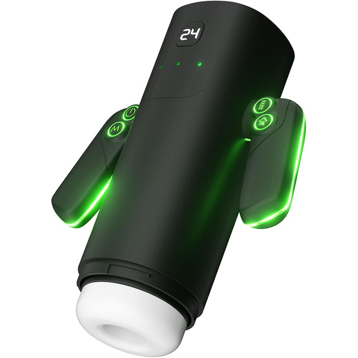 Електричний мастурбатор для чоловіків з подвійним руків'ям, 5 режимів всмоктування, 5 телескопічних відстаней та 10 вібрацій, реалістична 3D-структура вагіни