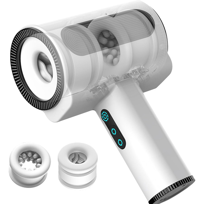 Масажер для чоловіків з телескопічною головкою, 5-позиційний, 7-вібраційний, інноваційний подвійний дизайн