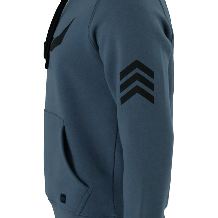 Чоловічий худі ROCK-IT Apparel Urban Streetstyle з капюшоном та флісовим начосом, камуфляж Dark Camo (Coronet Blau), розмір 3XL