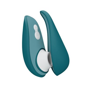 Womanizer Pleasure Air Toy: Вібратор для клітора з 8 рівнями інтенсивності, водонепроникний, перезарядний, для жінок та пар, колір – шавлія (Petrol, Liberty 2)