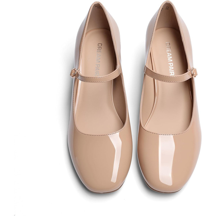 Жіночі туфлі-човники DREAM PAIRS із закритим носком, бежеві (розмір 38.5 EU)
