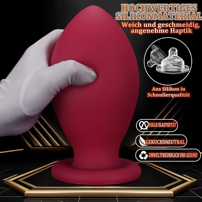 Анальний плагін Kuaecr Silikon XXL з соску, для чоловіків та жінок, масаж G-точки та простати