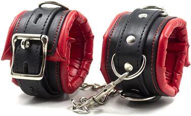 Набір наручників та кайданків для ніг Hanyi Leder з м'якою підкладкою, Bondage, іграшки для дорослих для жінок та чоловіків