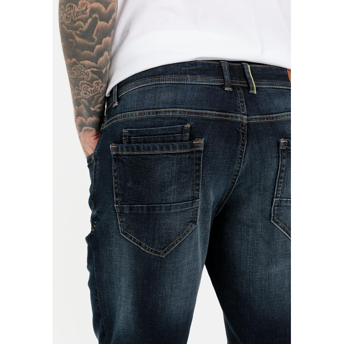 Чоловічі джинси camel active Madison Slim Fit, темно-сині (Dark Indigo), бавовна з еластаном
