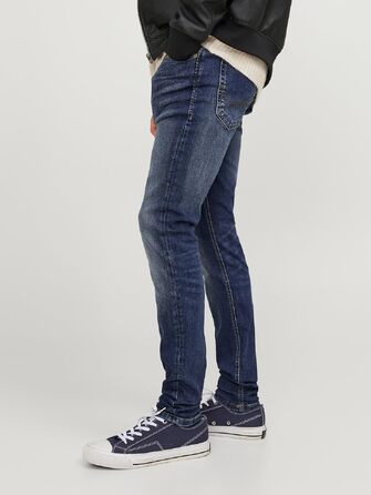 Чоловічі вузькі джинси Skinny Jack & Jones JJILIAM JJORIGINAL синього кольору, 36W / 32L