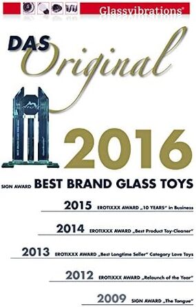 Секс-іграшка Glasdildo Twin Lover - скляний дилда, подвійний