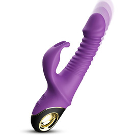 Вібратор для жінок з вібрацією клітора та G-точки, анальний вібратор, секс-іграшка з 9 режимами вібрації, для пар