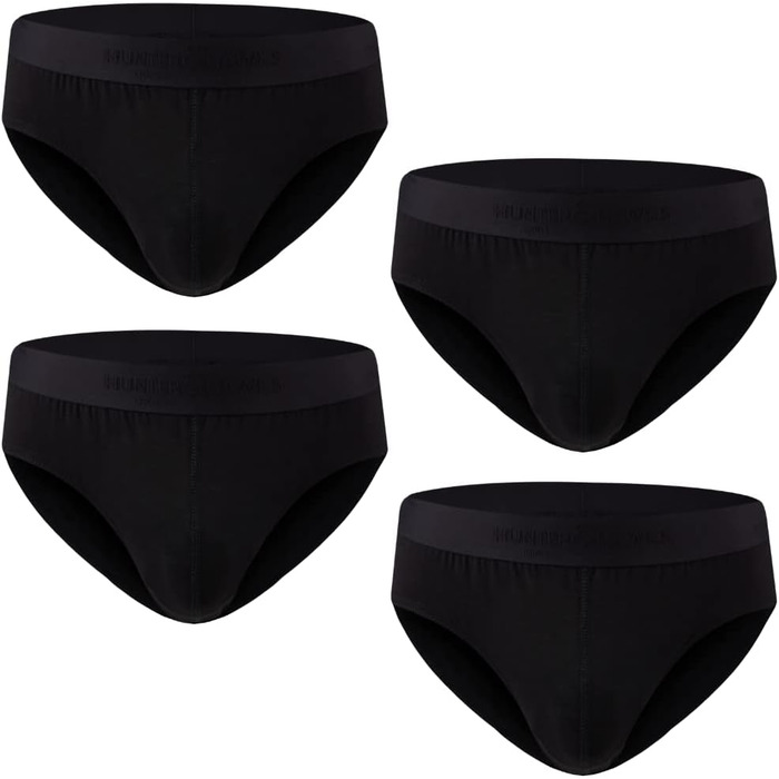 Боксерки чоловічі Hunter & Hawks, 4 шт. в упаковці, розмір S-6XL, м'які, антибактеріальні, дихаючі, чорні