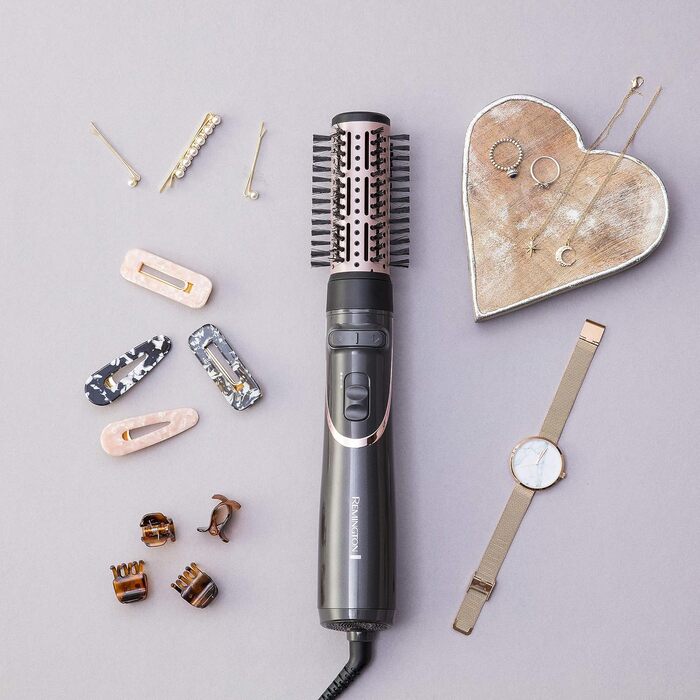 Фен-щітка для волосся Remington Curl-Straight D5707 з іонізацією, 2200 Вт, набір для завивки та випрямлення (дифузор, концентrator, кругла щітка 45мм)