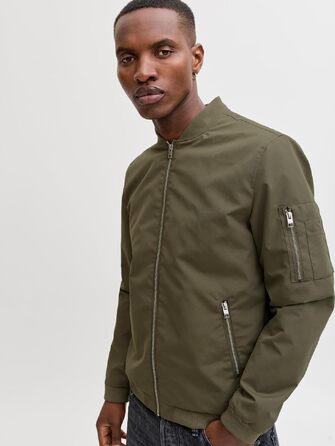 Чоловіча куртка-бомбер JACK & JONES Blousonjacke, колір Dusty Olive, розмір S