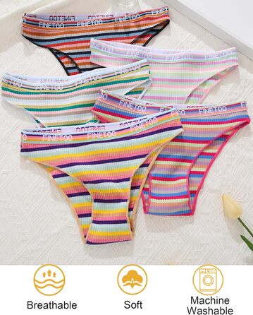 9 пар жіночих бавовняних трусиків FINETOO: яскраві кольори, спортивний стиль, бавовна, S-XL, M-L