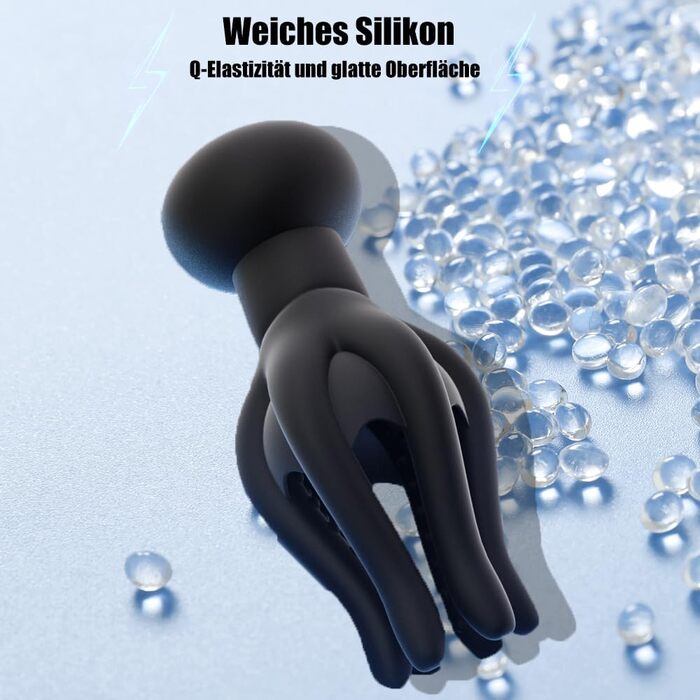 Електричний масажер для чоловіків Jpscor – вібраційний стимулятор з 10 режимами, силікон, для пар