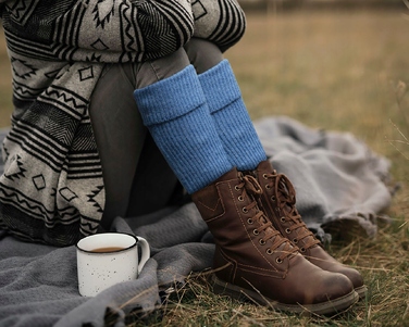 Комплект Pako Jeans синій універсальний: шапка, шарф-труба, рукавички та гетри
