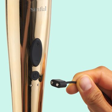 Масажер для тіла Luxy Silver (Gold) - бездротовий вібратор для жінок з 10 режимами, вологостійкий