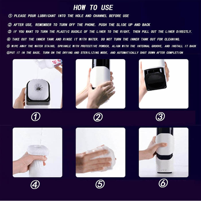 Електричний мастурбатор для чоловіків з 8 рівнями телескопічності та 5 режимами вібрації - ABS+PC+Гума+TPE