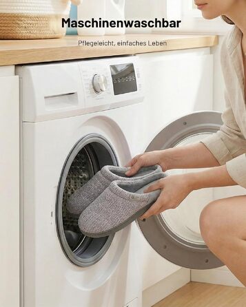 Жіночі домашні капці LongBay з ефектом пам'яті (Memory Foam), протиковзкі зручні пантофлі сліпони, сірі, розмір 38/39 EU