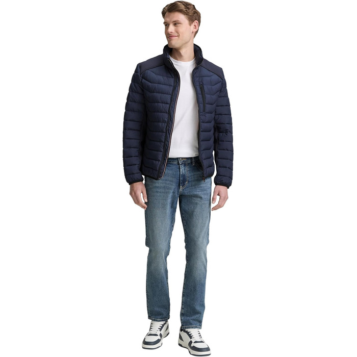 Чоловіча легка гібридна стібана куртка TOM TAILOR 1048127, колір Sky Captain Blue, розмір 3XL