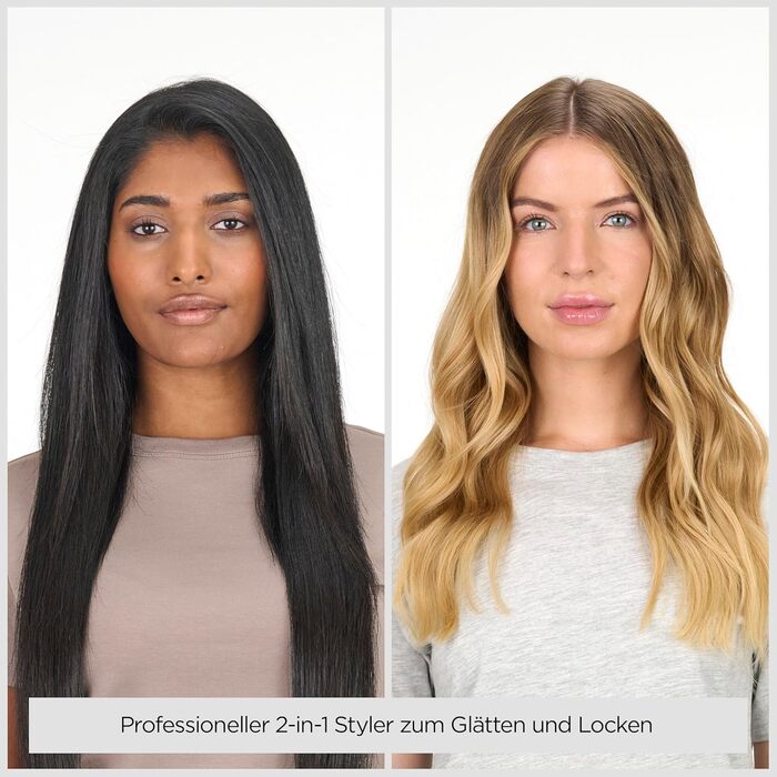 Випрямляч та плойка для волосся BaByliss Straight And Curl Brilliance ST482E: титанові пластини, іонізація Anti-Frizz, 5 рівнів температури до 235°C, мідний колір