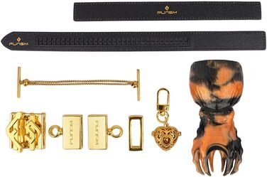 Набір BDSM Guspiun Luxus: Мундштук, Кляп, Набір для Бондажу з Силікону, Іграшки для Сексу, Чорний