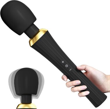 Вібратор з гнучким наконечником для жінок та пар: 5 частот, 3 інтенсивності, IPX6, чорний