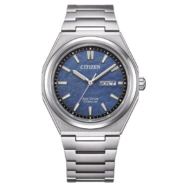 Чоловічий годинник Citizen Analog Quarz 32028114 синій, діаметр 39.5 мм