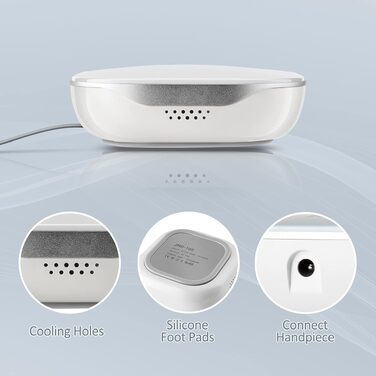Професійний електричний апарат для манікюру та педикюру Madenia TouchPro, 35000 об/хв, з HD-дисплеєм та набором з 6 фрез, сірий