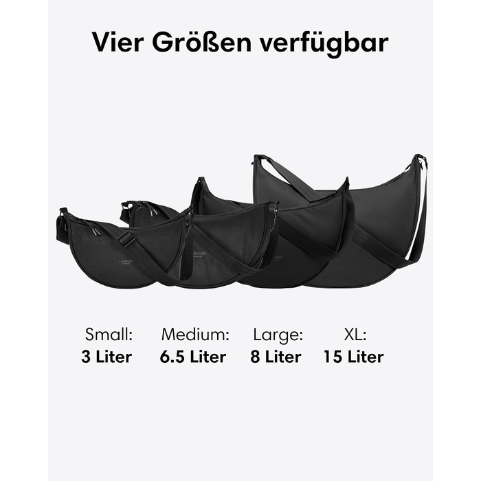 Жіноча сумка-кросбоді LARKSON Solveig Small Halbmond у горошок, 6.5 л, Medium