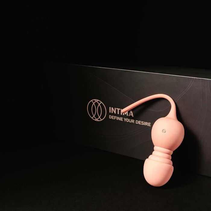 Набір вагінальних кульок Intima Premium з вібрацією | Тренажер для м'язів тазу для жінок | Пристрій для тренування з 10 режимами вібрації та 4 вагами | Кульки для інтимної гімнастики з пультом дистанційного керування | Для жінок