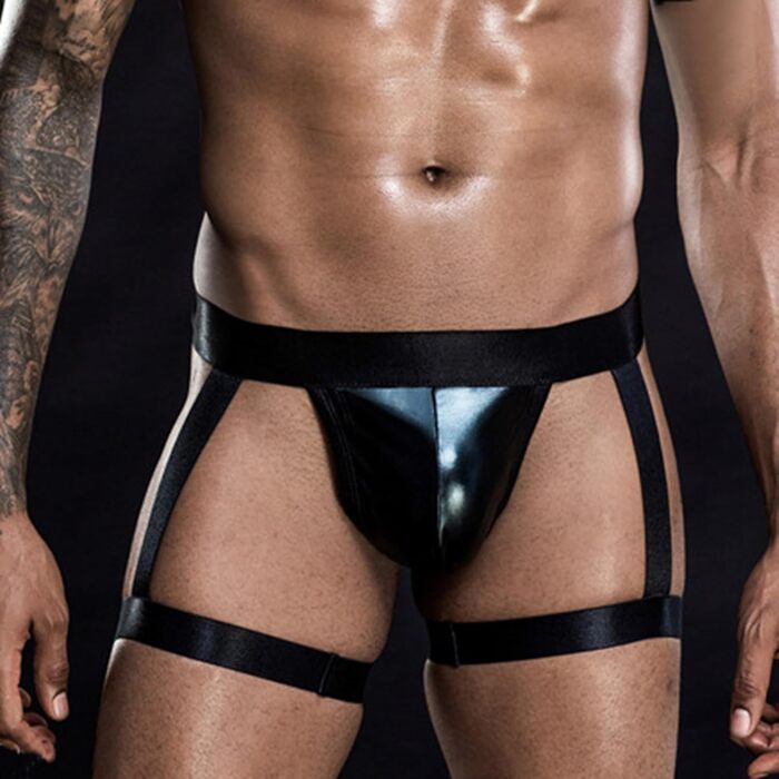 Труси чоловічі бавовна: сліпи, стрінги, танга, боксери, лонгслі, шорти, ретро - чорний колір, універсальний розмір