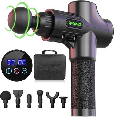 Перкусійний масажер Massage Gun для м'язів, електричний масажний пістолет (4800 об/хв), чорний