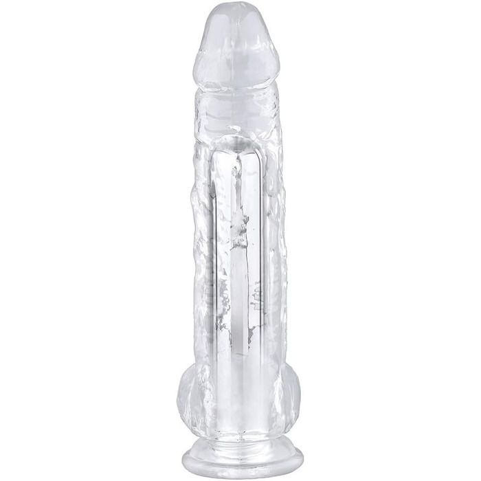 Анальний вібратор з кулькою для масажу простати та G-точки, з прозорого TPE, для чоловіків та жінок (XXL)