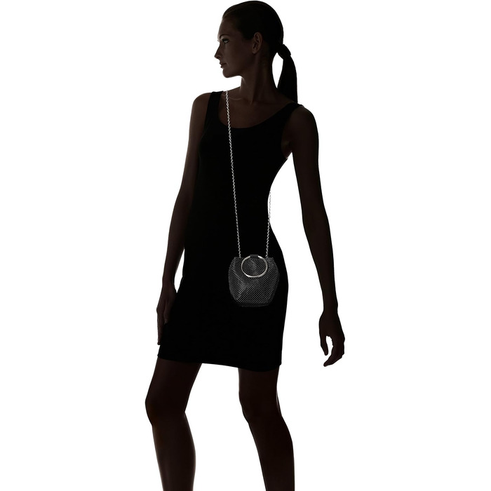 Жіночий клатч-гаманець Jessica McClintock Gwen Ball Mesh Ring Wristlet Pouch чорного кольору