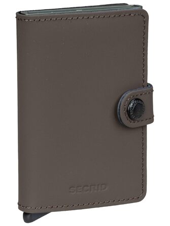 Гаманець-кардхолдер Secrid Miniwallet для жінок та чоловіків, матовий, Truffle (10.2 x 6.5 x 2.1 см)