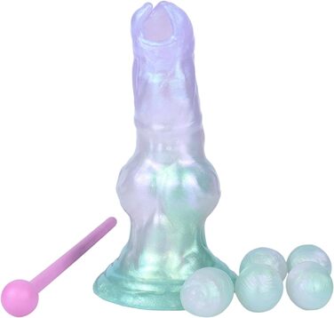 Анальний дилдо Axcroo з 5 кульками - анальний плаг, дилататор, іграшка для секса