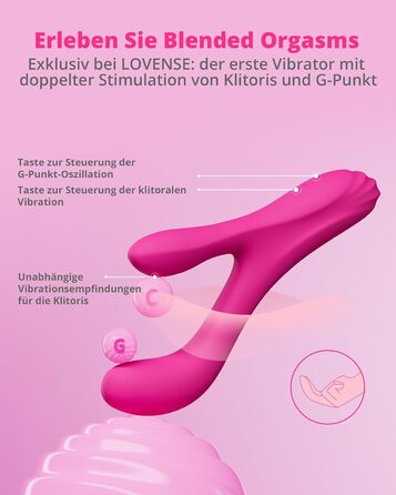 LOVENSE Osci 3 Rabbit - вібратор для жінок з керуванням через додаток, масажер G-точки та кліторального стимулятора, з двома моторами та бездромовим пультом керування