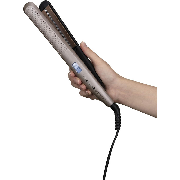 Випрямляч для волосся Remington Wet2Straight Pro S7970 для вологого та сухого волосся, з датчиком вологості та LCD-дисплеєм, 140-230°C