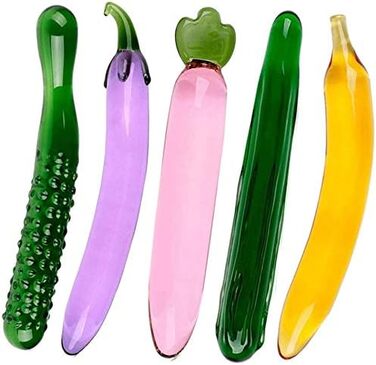 Набір анальних іграшок QXXNB з кришталю та скла (4 шт.) для жінок та чоловіків