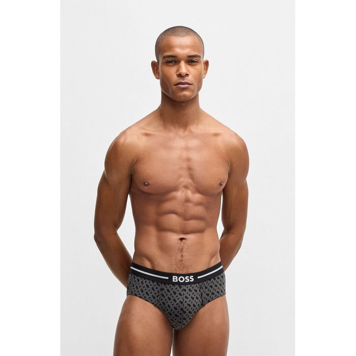 Слідки чоловічі BOSS HipBr 3P Bold Design з логотипом, бавовна, розмір L (980)