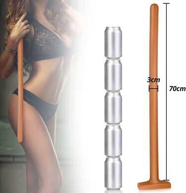 Анальний плагін Super Lang: відчуйте максимальне задоволення. З прозорою шкалою, з рідкосилікону, з надійним Т-подібним дном. Суперм'який та гнучкий, водонепроникна іграшка для дорослих (XL)