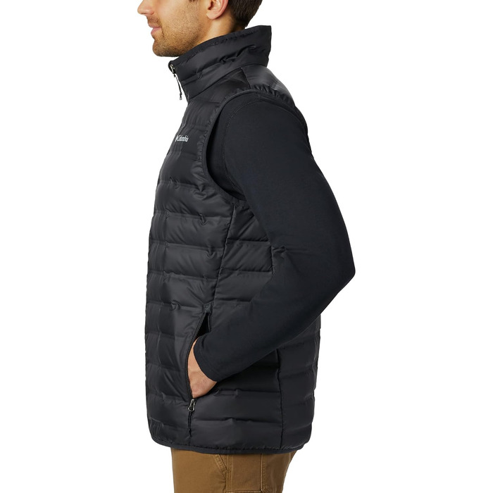 Чоловічий жилет Columbia Lake 22 Down Vest, утеплений пуховий жилет, чорний, розмір S