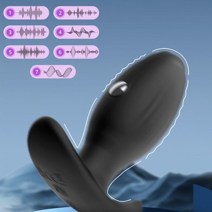 Анальний вібратор SXOVO з 7 режимами електрошоку та 7 режимами вібрації. Силіконовий анальний плагін для стимуляції простати та масажу G-точки. Іграшка для дорослих для чоловіків та жінок.