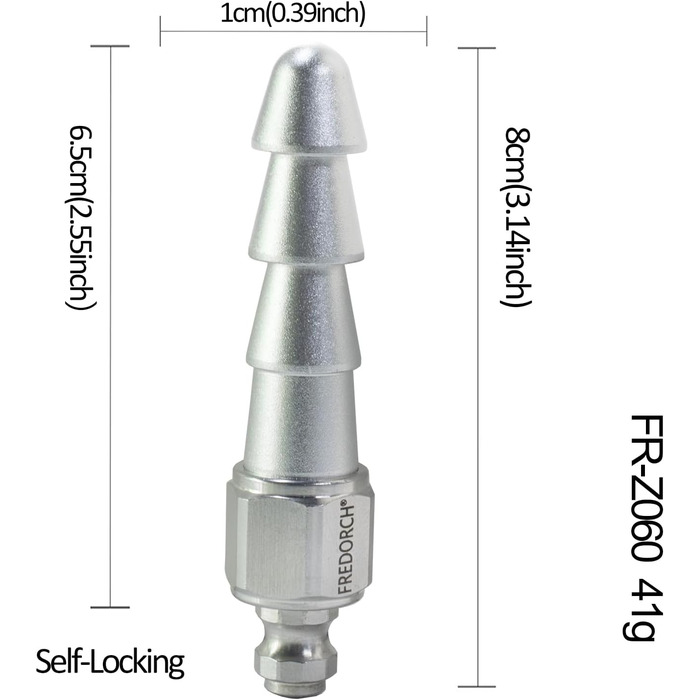 Металевий дилда Fredorch Sexmaschine - іграшка для дорослих, сріблястого кольору