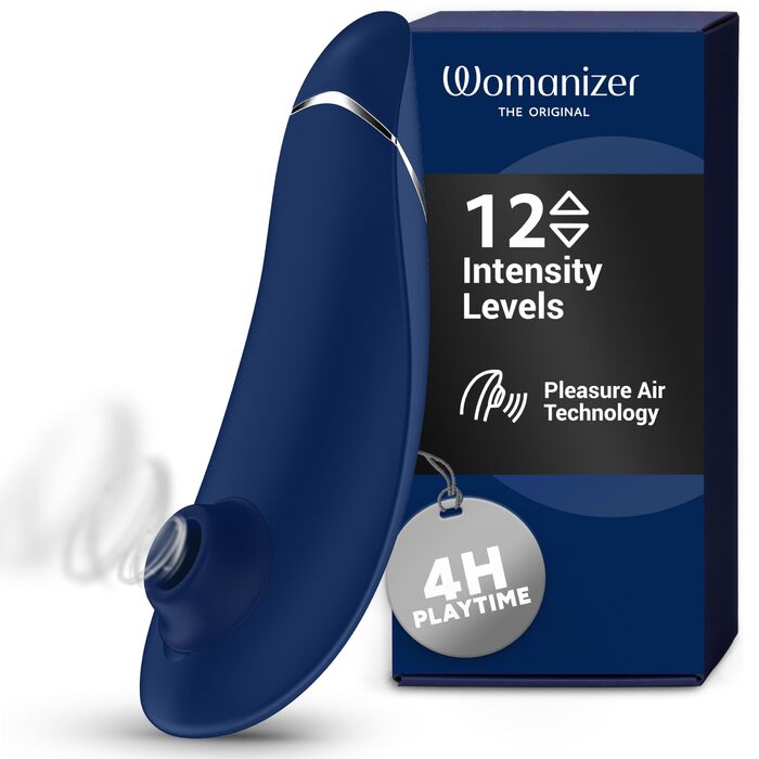 Womanizer Premium: вібратор для клітора з ефектом тиску | Інтимна іграшка для жінок | Чорний