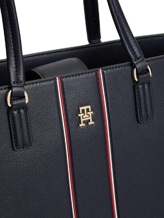Жіноча сумка-шопер Tommy Hilfiger Daily з брендингом, синя (Space Blue), універсальний розмір
