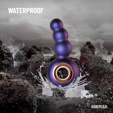 Анальний плаг Hueman Outer Space фіолетовий (вібруючий)