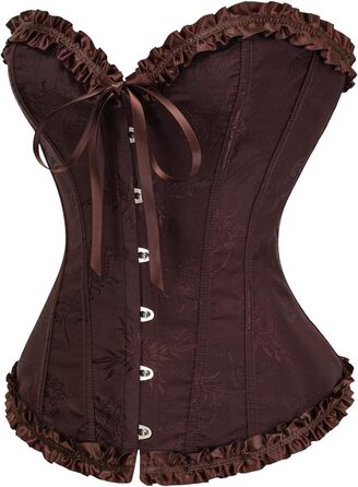 Корсет жіночий KUOSE з нагрудником, великі розміри S-6XL, чорний (34-36)