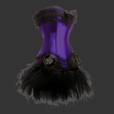 Корсетне плаття: сексуальний корсет, бюстгальтер, корсаж для жінок (Lila, XXL)